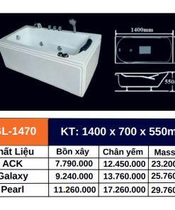 Bồn tắm GOLICAA GL-1470 - 10 Bồn tắm GOLICAA GL-1470 - 9
