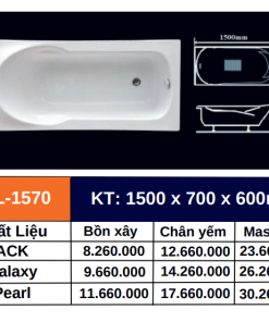 Bồn tắm GOLICAA GL-1570 - 12 Bồn tắm GOLICAA GL-1570 - 11