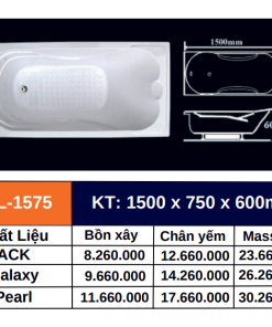 Bồn tắm GOLICAA GL-1575 - 11