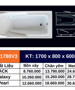 Bồn tắm GOLICAA GL-1780V3 - 11