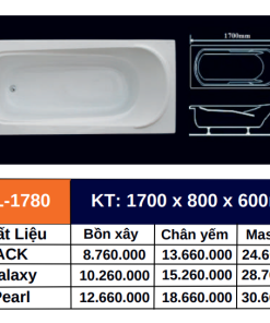 Bồn tắm GOLICAA GL-1780 - 11