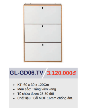 Tủ Giày Dép Thông Minh 3 Tầng GOLICAA GL-GD06.TV - 5