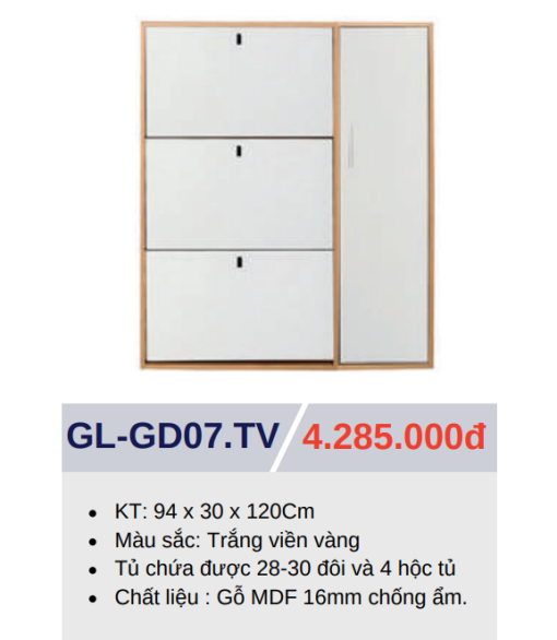Tủ Giày Thông Minh 3 Tầng GOLICAA GL-GD07.TV - 3