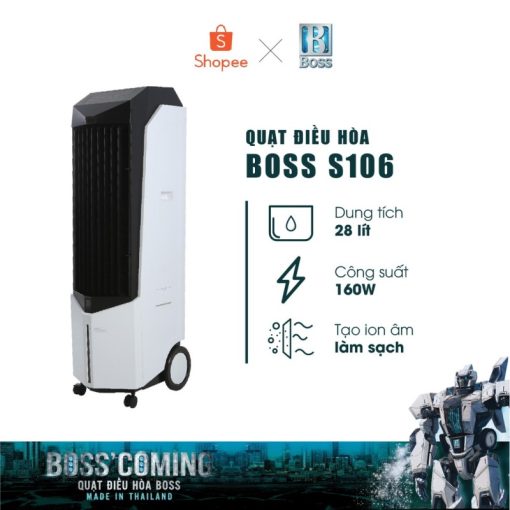 Quạt điều hòa Boss S106 - 28 lít - 160W - 1