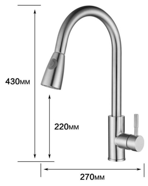 Vòi rửa chén nóng lạnh GOLICAA GL-417 - 3