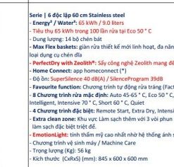 Máy Rửa Bát Bosch SMS6ZCI16E Series 6 Zeolith Nhập Khẩu Nguyên Chiếc Đức - 125 Máy Rửa Bát Bosch SMS6ZCI16E Series 6 Zeolith Nhập Khẩu Nguyên Chiếc Đức - 124