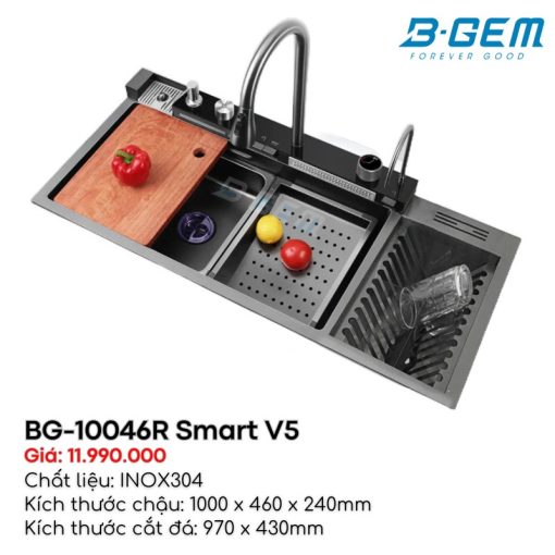 Chậu Đa Năng Cao Cấp BGEM BG-10046R Smart V5 - 1
