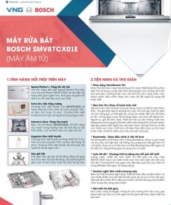 Máy Rửa Bát Âm Tủ Bosch SMV8TCX01E Seri 8 Nhập Khẩu Đức - 34 Máy Rửa Bát Âm Tủ Bosch SMV8TCX01E Seri 8 Nhập Khẩu Đức - 33