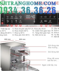 Máy Rửa Bát Bosch SMS6ZCI16E Series 6 Zeolith Nhập Khẩu Nguyên Chiếc Đức - 211 Máy Rửa Bát Bosch SMS6ZCI16E Series 6 Zeolith Nhập Khẩu Nguyên Chiếc Đức - 210