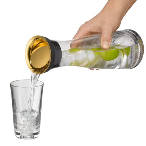 BÌNH NƯỚC THỦY TINH WMF BASIC 1L GOLD 0617706590 - 11