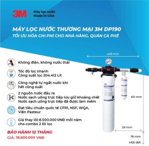 MÁY LỌC NƯỚC 3M DP190 CÔNG SUẤT LỚN - 17