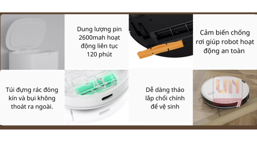 Robot hút bụi lau nhà XIAOMI MI-LUX INXNI X1 - 3