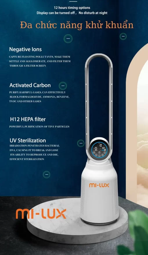 Quạt không cánh Xiaomi Mi-lux A4 Pro - 11