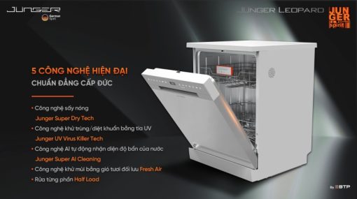MÁY RỬA BÁT JUNGER LEOPARD DWJ-140 - 19