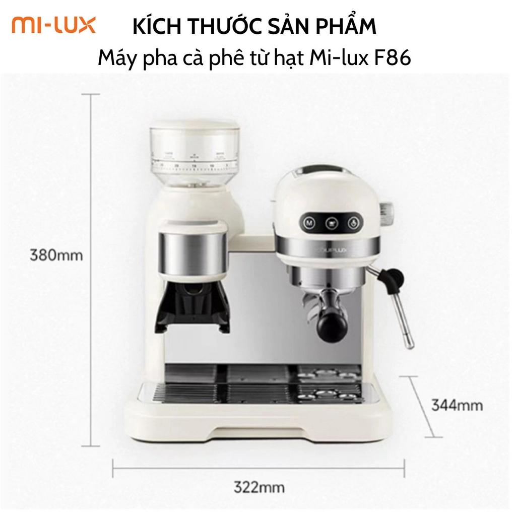 Máy Pha Cà Phê XIAOMI Mi-Lux F186 - 31 Máy Pha Cà Phê XIAOMI Mi-Lux F186