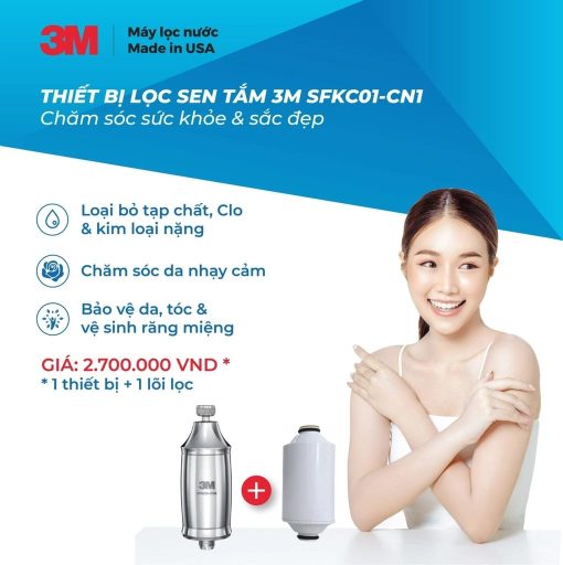 Thiết Bị Lọc Sen Tắm 3M SFKC01-CN1 - 3