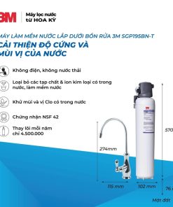 Máy Làm Mềm Nước Lắp Dưới Bồn Rửa 3M SGP195BN-T - 7