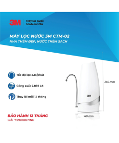 MÁY LỌC NƯỚC ĐỂ BÀN 3M CTM-02 - 16 MÁY LỌC NƯỚC ĐỂ BÀN 3M CTM-02 - 15