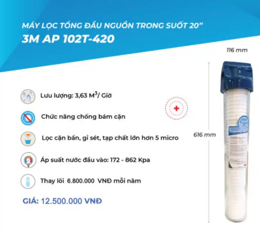 MÁY LỌC TỔNG 3M AP102T-420 - 3