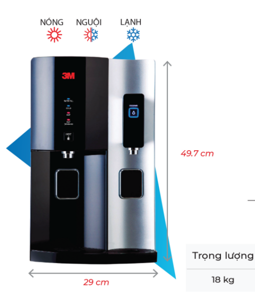 Máy lọc nước nóng lạnh 3M HCD-2 để bàn - 3