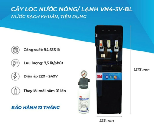 Cây Lọc Nước Nóng Lạnh 3M VN4-3V-BL - 3