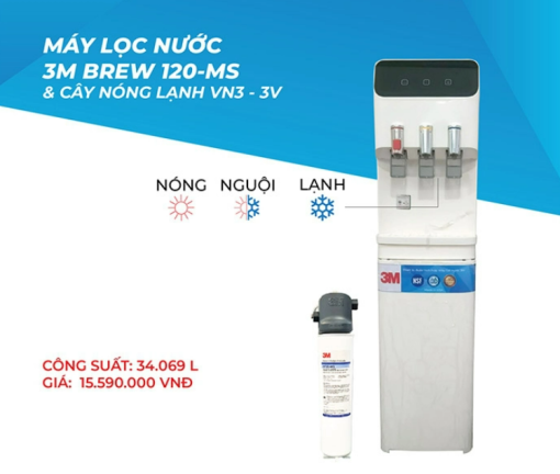 Máy Lọc Nước Nóng Lạnh 3M VN3-3V-WH - 7