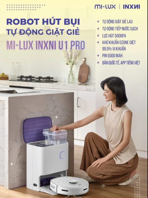 Robot hút bụi lau nhà MILUX INXNI U1 Pro - 3