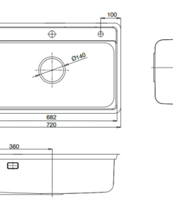 Chậu rửa bát Kluger KW8101FS-S72 - 17