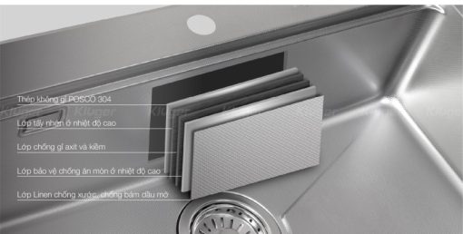 Chậu rửa bát Kluger KF8121S-S75 - 7