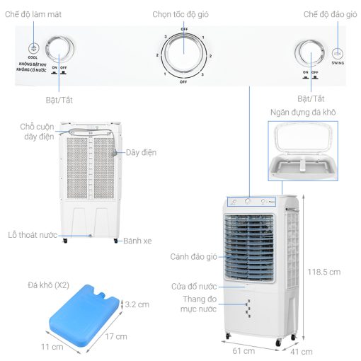 Máy làm mát không khí Kangaroo KG50F88 - 3