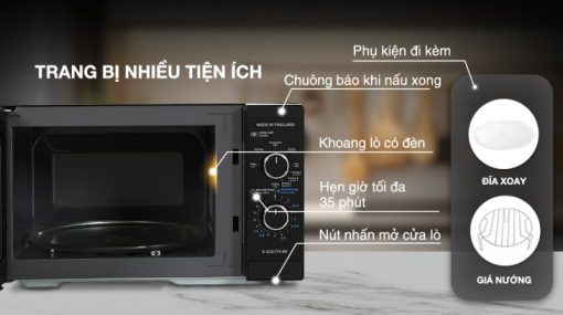 Lò vi sóng có nướng Sharp R-G251TV-BK - 5