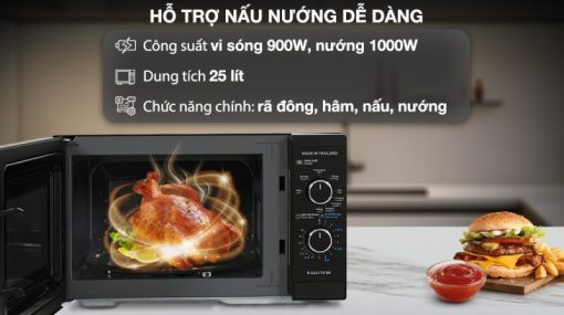 Lò vi sóng có nướng Sharp R-G251TV-BK - 11