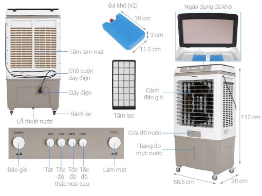 Máy làm mát không khí Kangaroo KG50F99 - 3