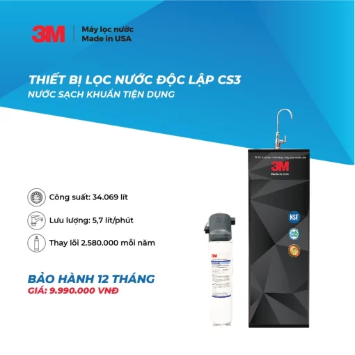 Thiết bị lọc nước độc lập 3M CS3-1V - 5