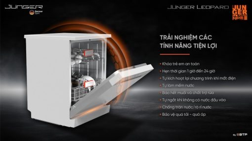 MÁY RỬA BÁT JUNGER LEOPARD DWJ-140 - 3