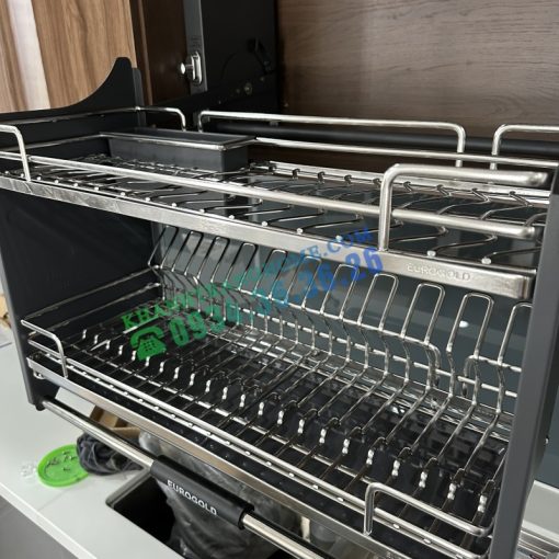 Giá bát đĩa nâng hạ inox 304 nan Oval EPV9080Pro - 3