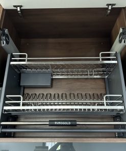 Giá bát đĩa nâng hạ inox 304 nan Oval EPV9080Pro