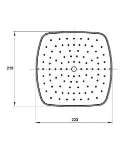 Sen Đầu Gắn Trần Airsense 219S Hafele 485.60.701 - 9