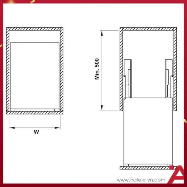 Bộ Rổ Đựng Gia Vị 200mm Hafele 549.20.032 - 3