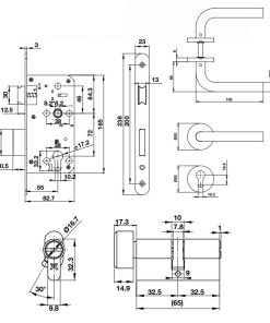 Bộ Khóa Tay Nắm Cửa Vệ Sinh Hafele 489.10.661 - 5