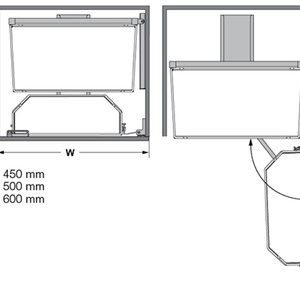 Tủ Đồ Khô Tandem Pantry 450mm Hafele 545.94.612 - 6 Tủ Đồ Khô Tandem Pantry 450mm Hafele 545.94.612 - 5