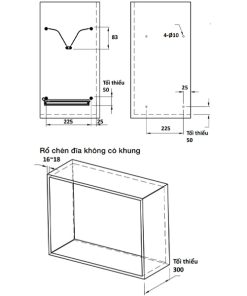 Khay Úp Chén Đĩa Presto 800mm Hafele 544.40.033 - 9