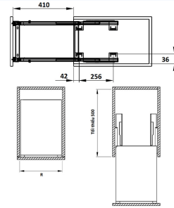 Bộ Rổ Đựng Gia Vị 350mm Hafele 549.20.039 - 5
