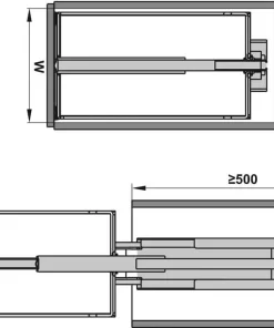 Tủ Đồ Khô 400mm Dispensa 90º Hafele 546.54.613 - 6 Tủ Đồ Khô 400mm Dispensa 90º Hafele 546.54.613 - 5