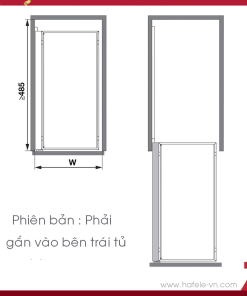 Bộ Rổ Kéo Comfort II 400mm Phải Hafele 545.53.764 - 8 Bộ Rổ Kéo Comfort II 400mm Phải Hafele 545.53.764 - 7