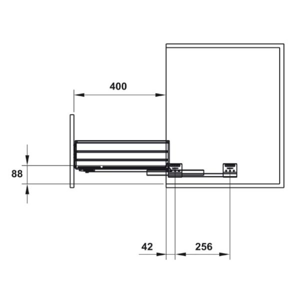 Rổ Đựng Chén Đĩa Cappella 700mm Hafele 549.08.011 - 3