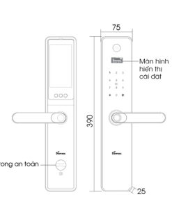 Khóa cửa vân tay DEMAX SL-C626 BL tiêu chuẩn Đức - 42 Khóa cửa vân tay DEMAX SL-C626 BL tiêu chuẩn Đức - 41