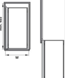 Bộ Rổ Kéo Comfort II 250mm Phải Hafele 545.53.760 - 5