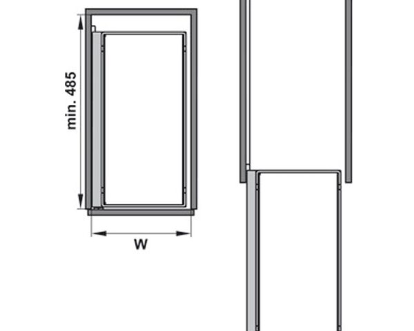 Bộ Rổ Kéo Comfort II 250mm Phải Hafele 545.53.760 - 3