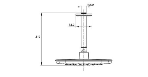 Sen Đầu Gắn Trần Airsense 219S Hafele 485.60.701 - 3